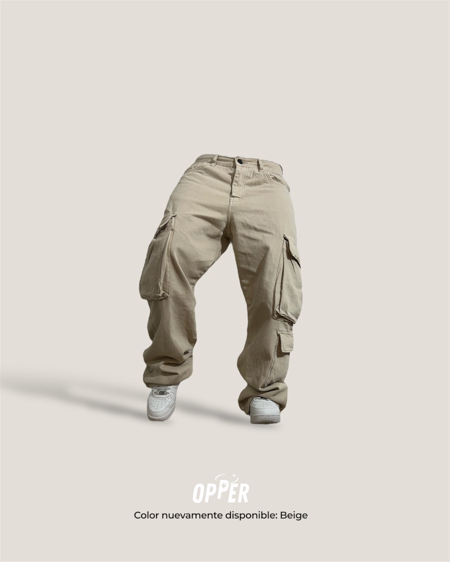 Cargo Jean Ringside Beige
