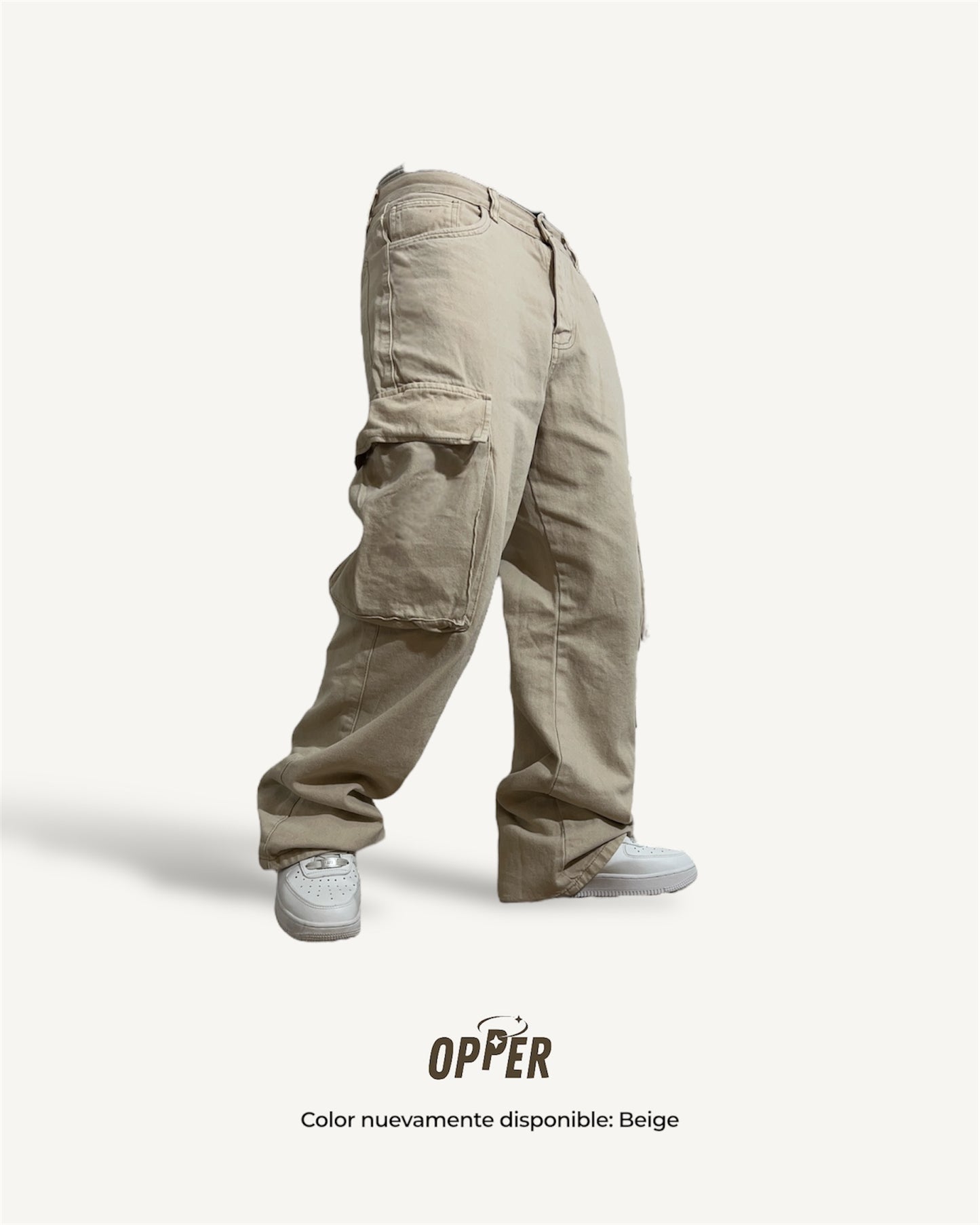 Cargo Jean Ringside Beige