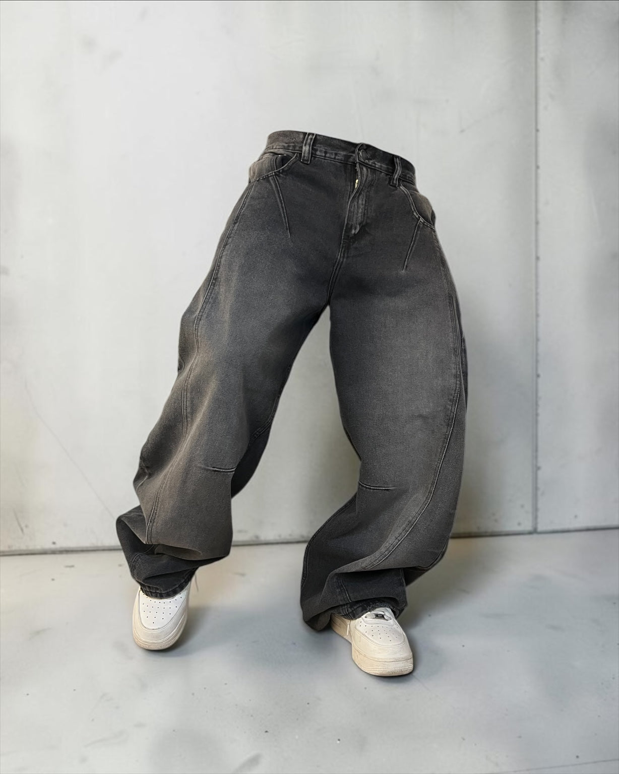 Súper Baggy Gris desgastado