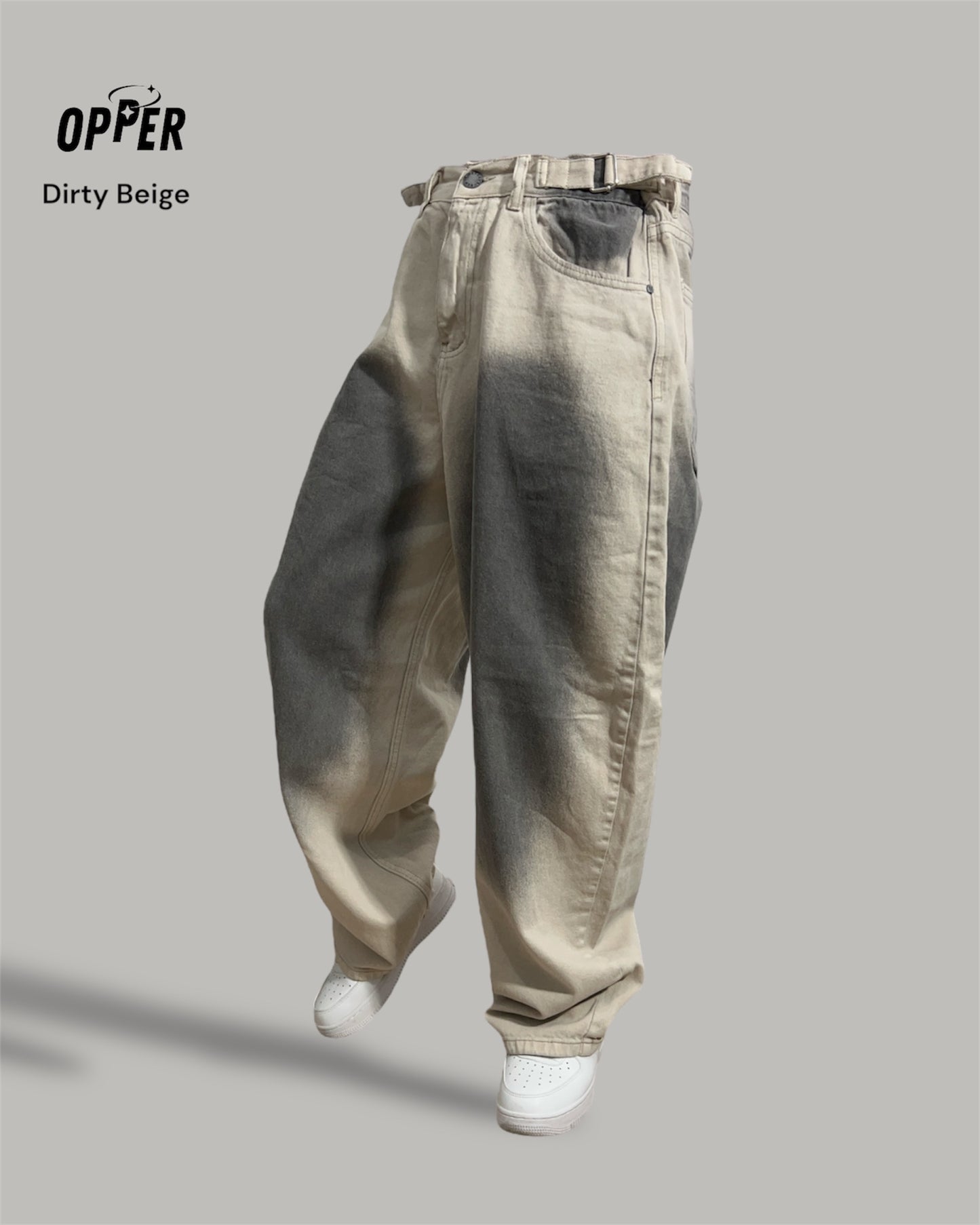 Baggy Jean Dirty Beige