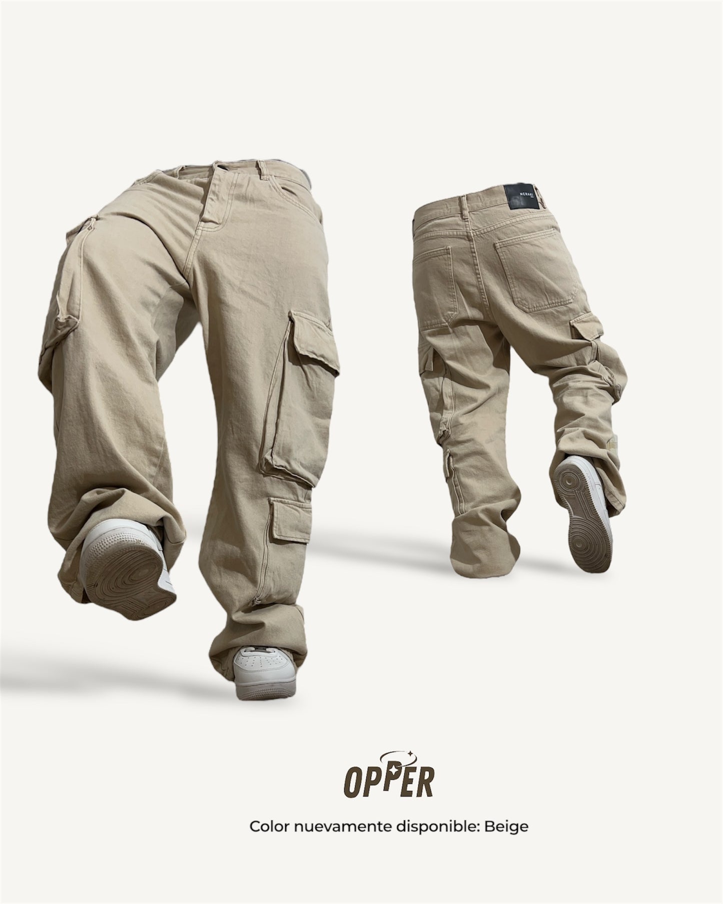 Cargo Jean Ringside Beige
