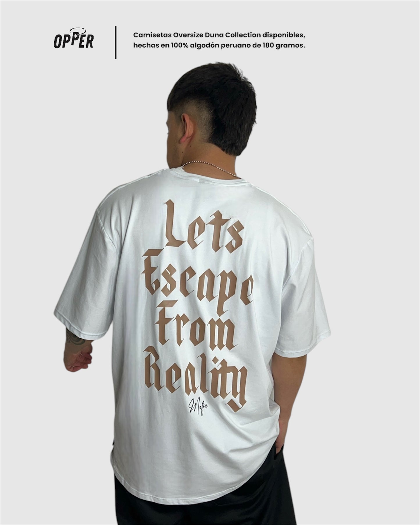Camisetas Oversize Dune Collection blanca