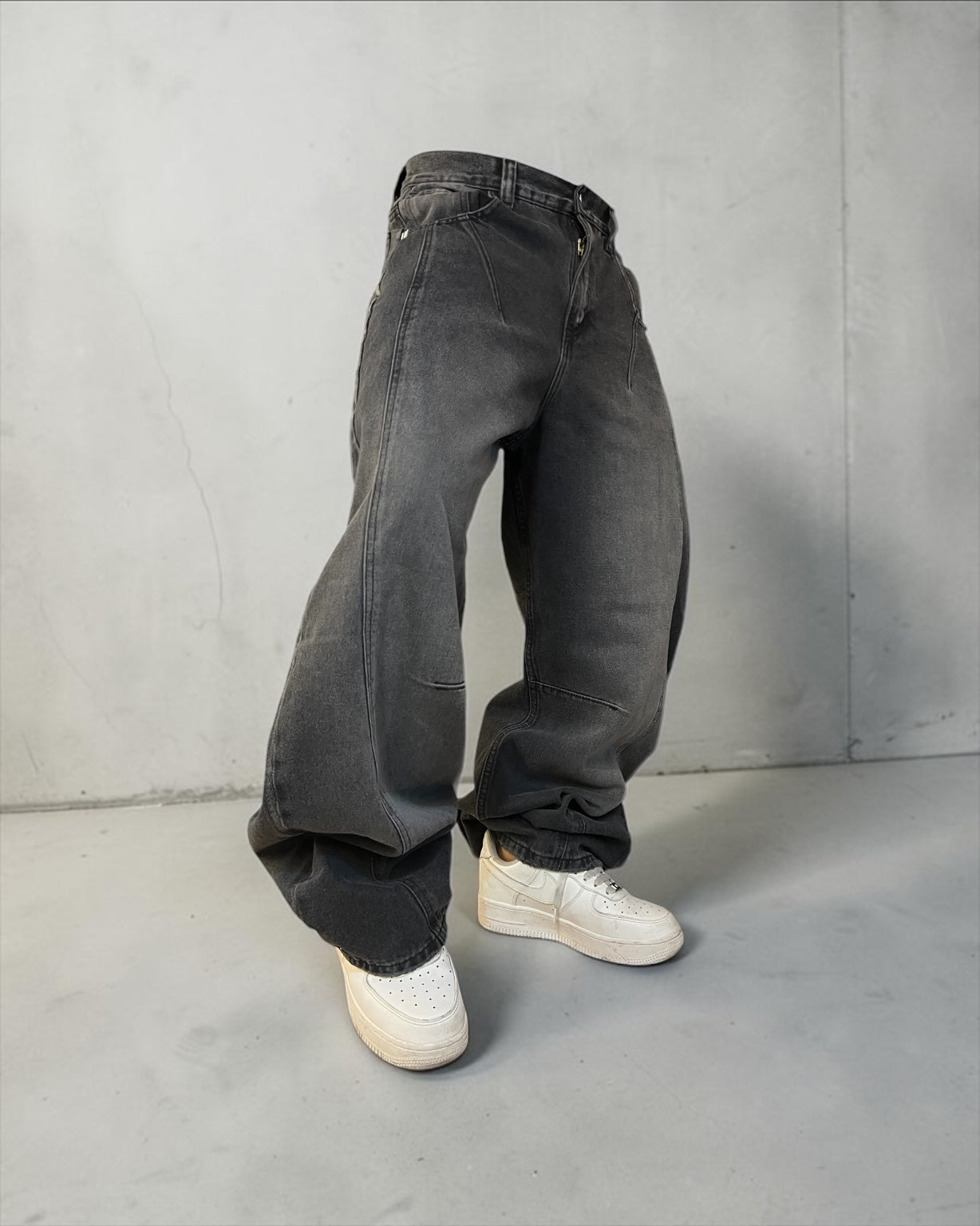 Súper Baggy Gris desgastado