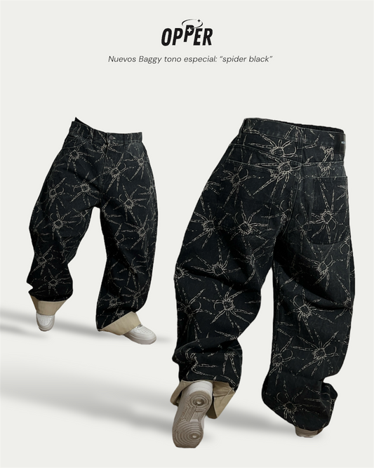 Baggy 100% algodón “SPIDER BLACK”