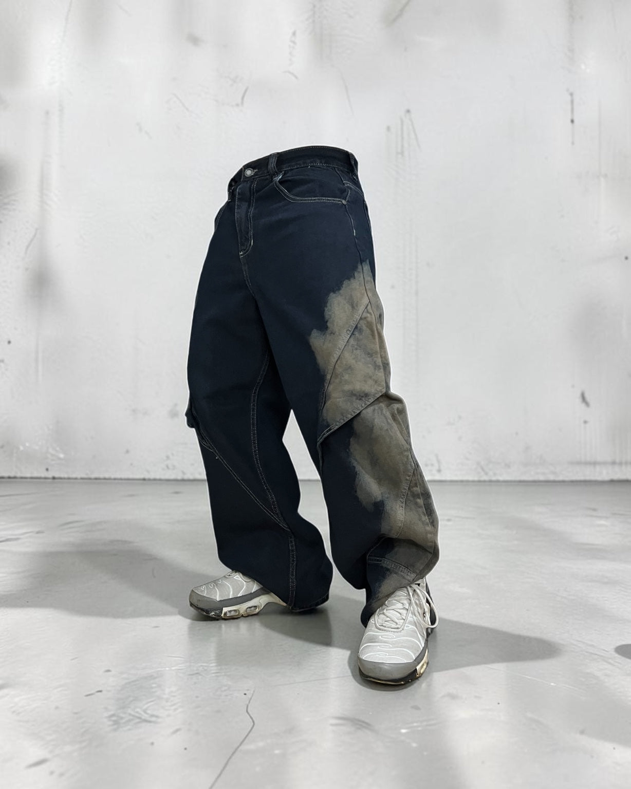 Baggy alas de ángel “Azul Petróleo”