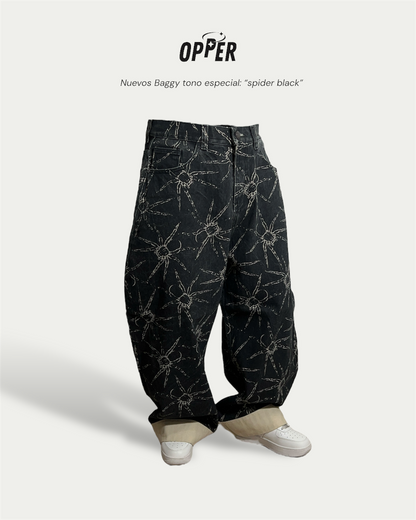 Baggy 100% algodón “SPIDER BLACK”