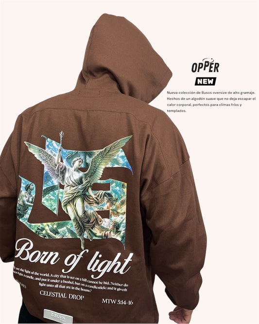 Buso oversize café tostado