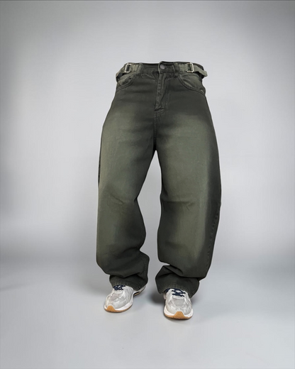 Baggy tono especial “verde ocre”