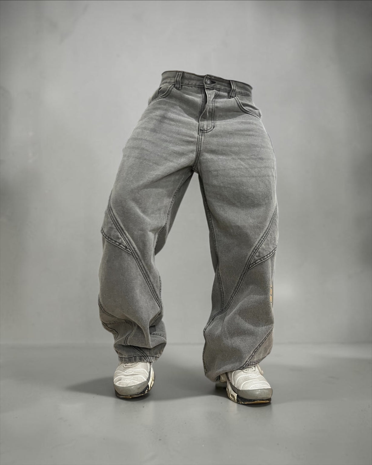 Baggy alas de ángel “Gris sólido”