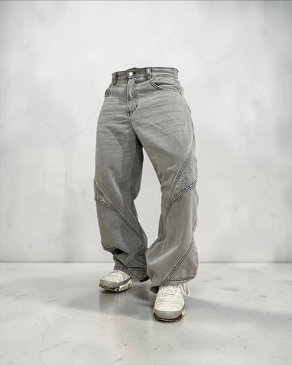 Baggy alas de ángel “Gris sólido”