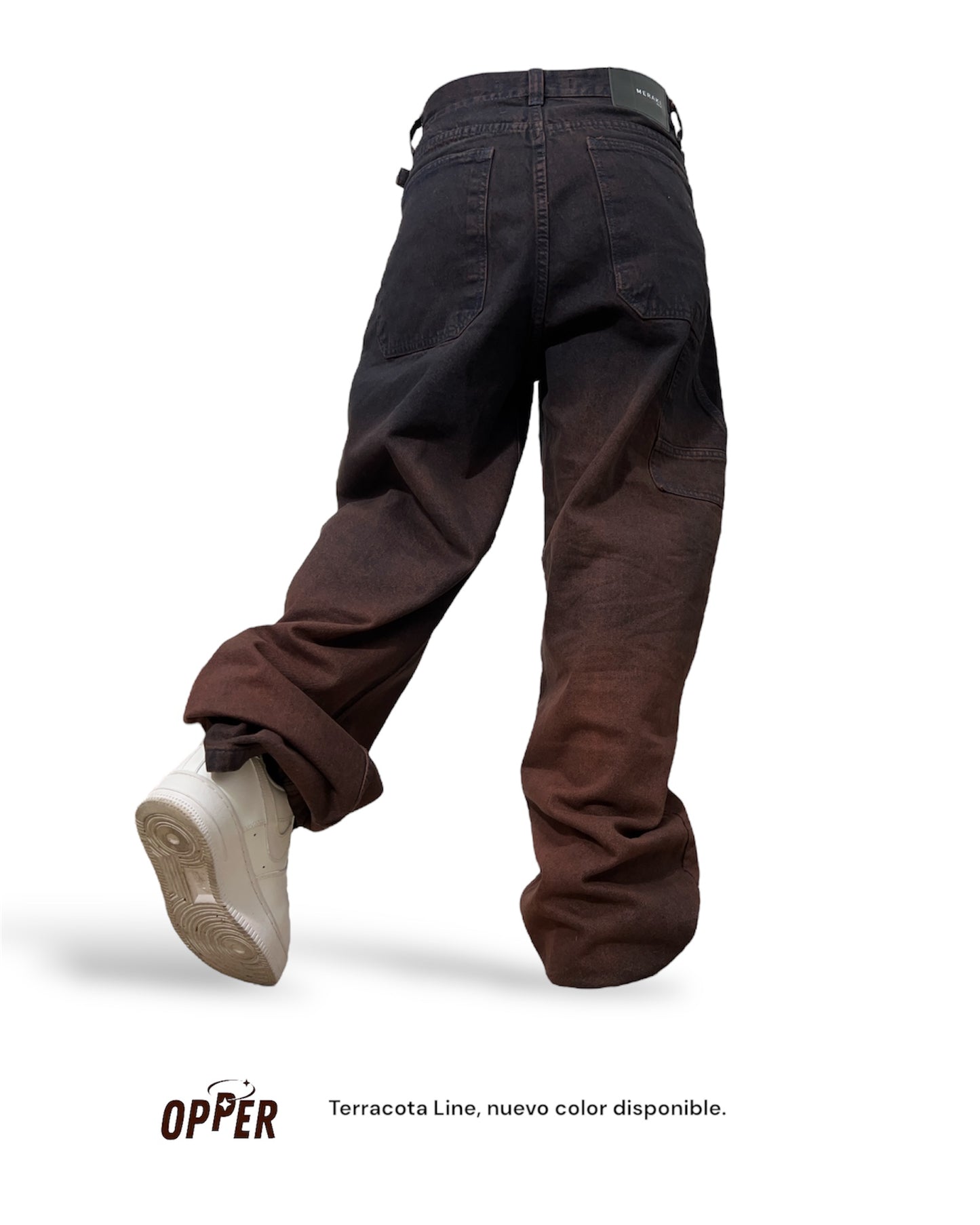 Jeans Baggy terracota 100% algodón