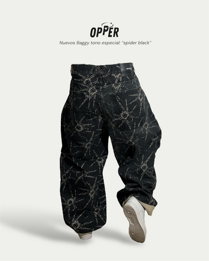Baggy 100% algodón “SPIDER BLACK”
