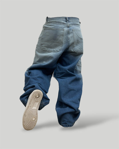 Baggy Jeans 100% algodón tono Blue Paradise