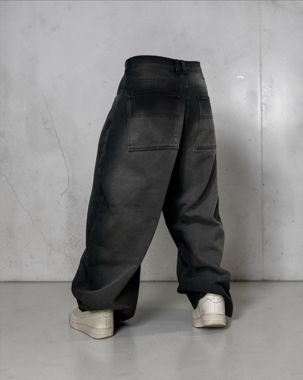 Baggy Jean Gris desgastado 100% algodón.