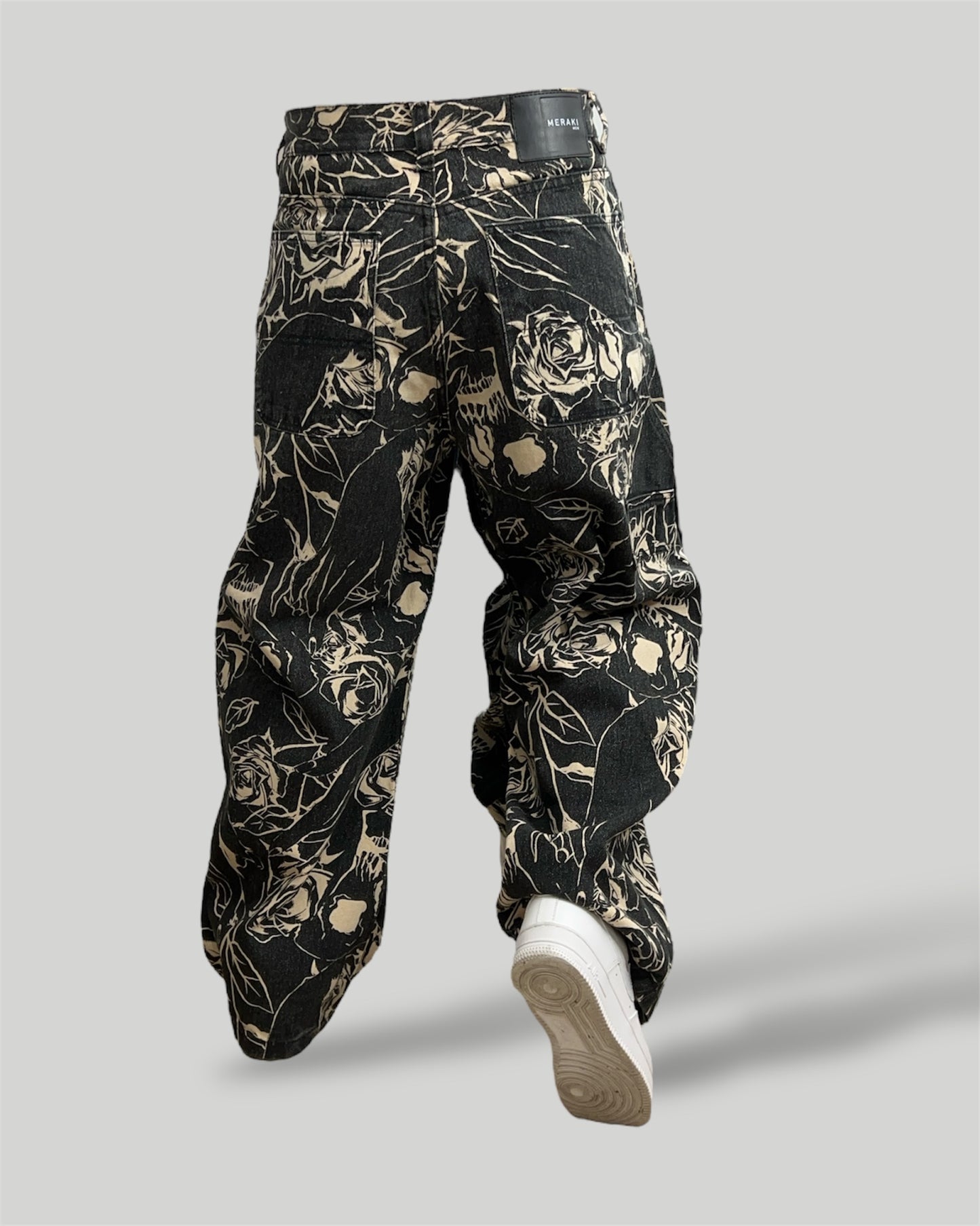 Baggy Jeans 100% algodón, Tono especial: Bones And Roses