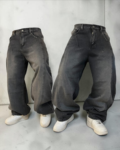 Súper Baggy Gris desgastado