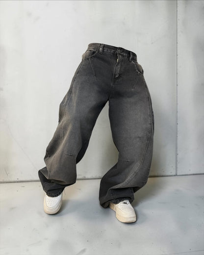 Súper Baggy Gris desgastado