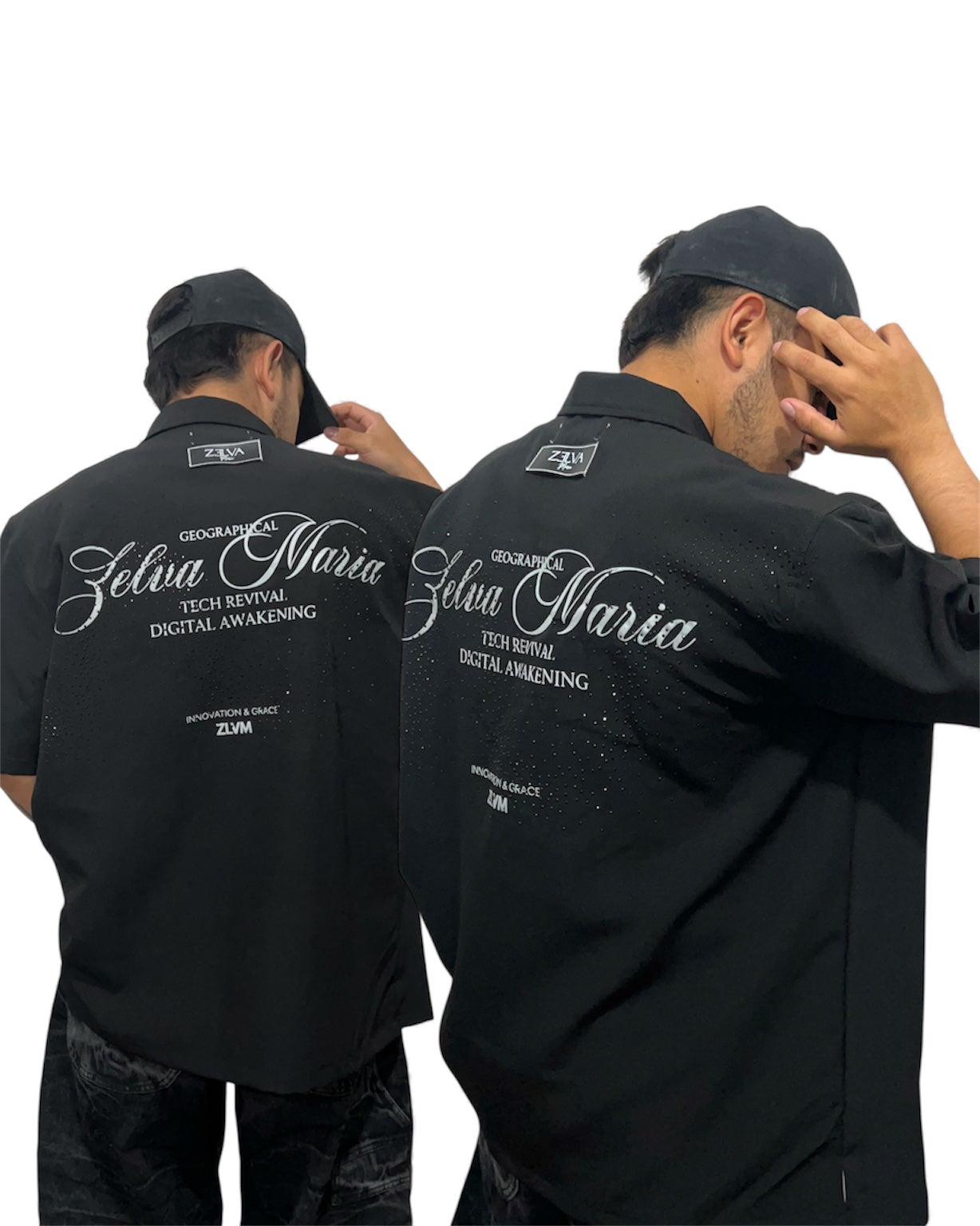 Camisas con piedreria de alto gramaje