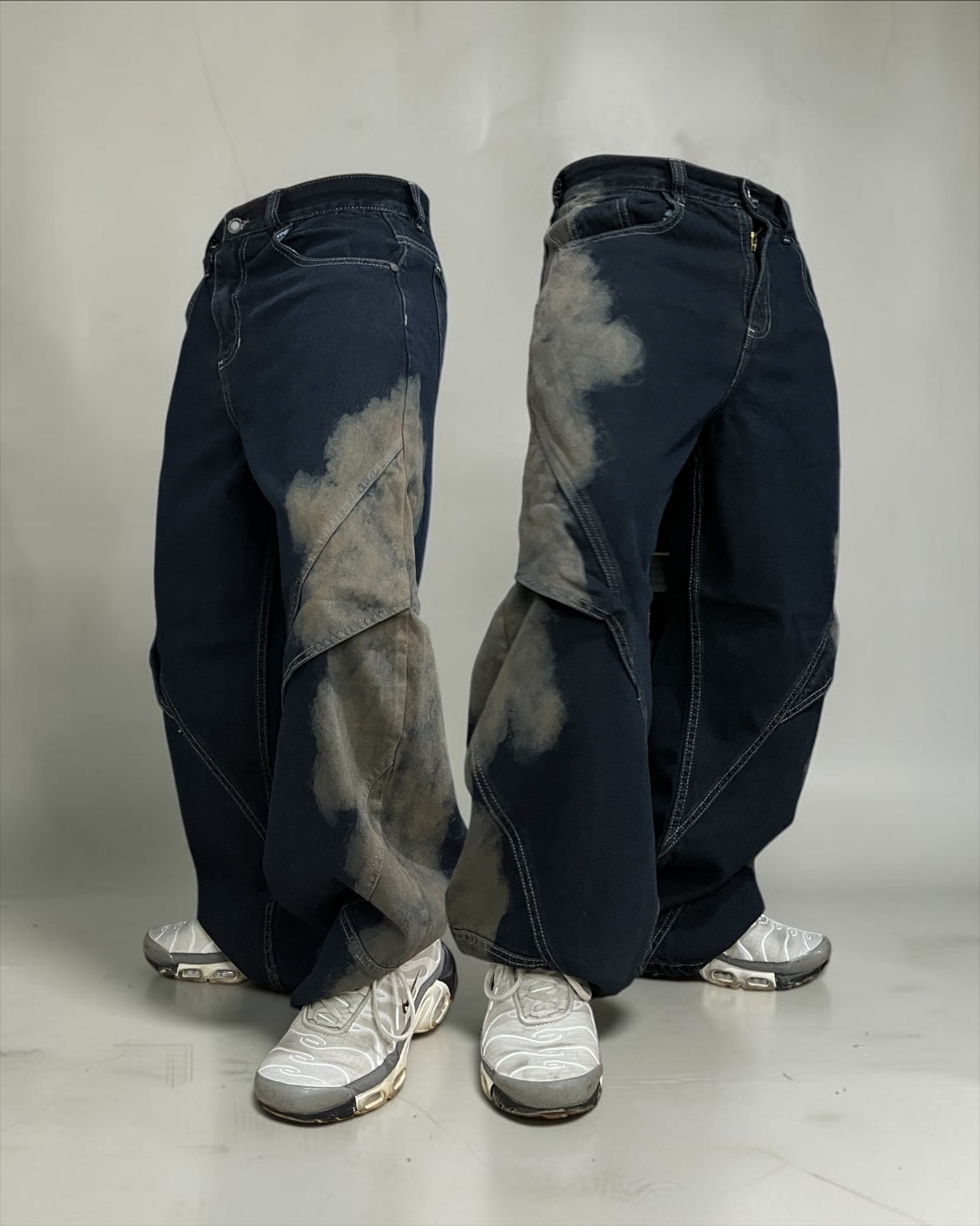 Baggy alas de ángel “Azul Petróleo”