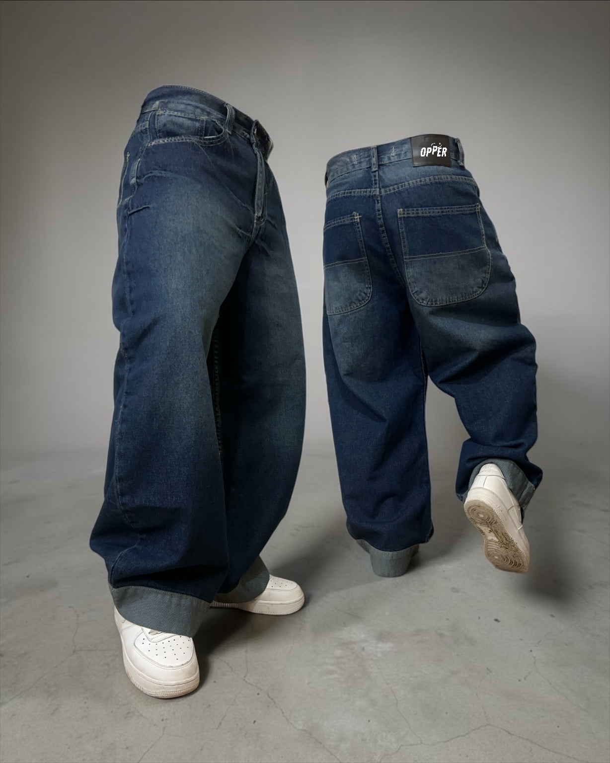 Jeans Baggy “Deep Blue”
