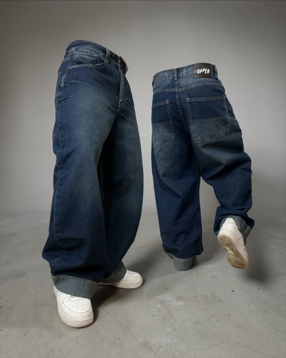 Jeans Baggy “Deep Blue”