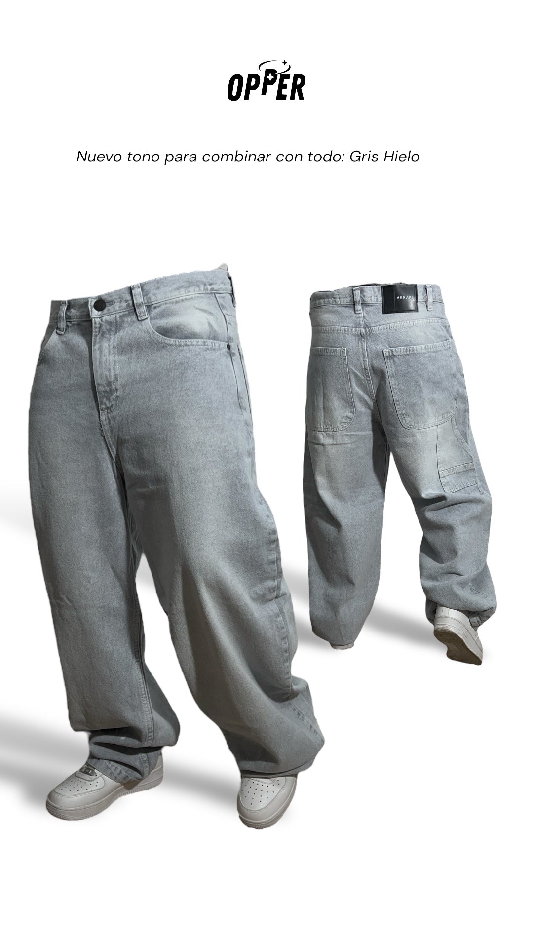 Baggy tono especial: Gris Hielo