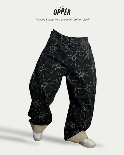 Baggy 100% algodón “SPIDER BLACK”