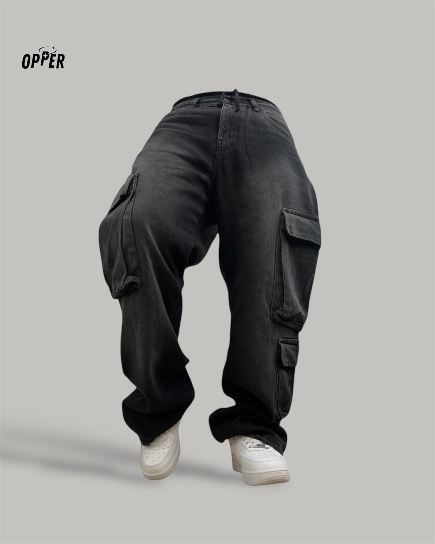 Cargo Jean ringside 100% algodón| Gris volcano