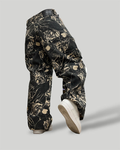 Baggy Jeans 100% algodón, Tono especial: Bones And Roses