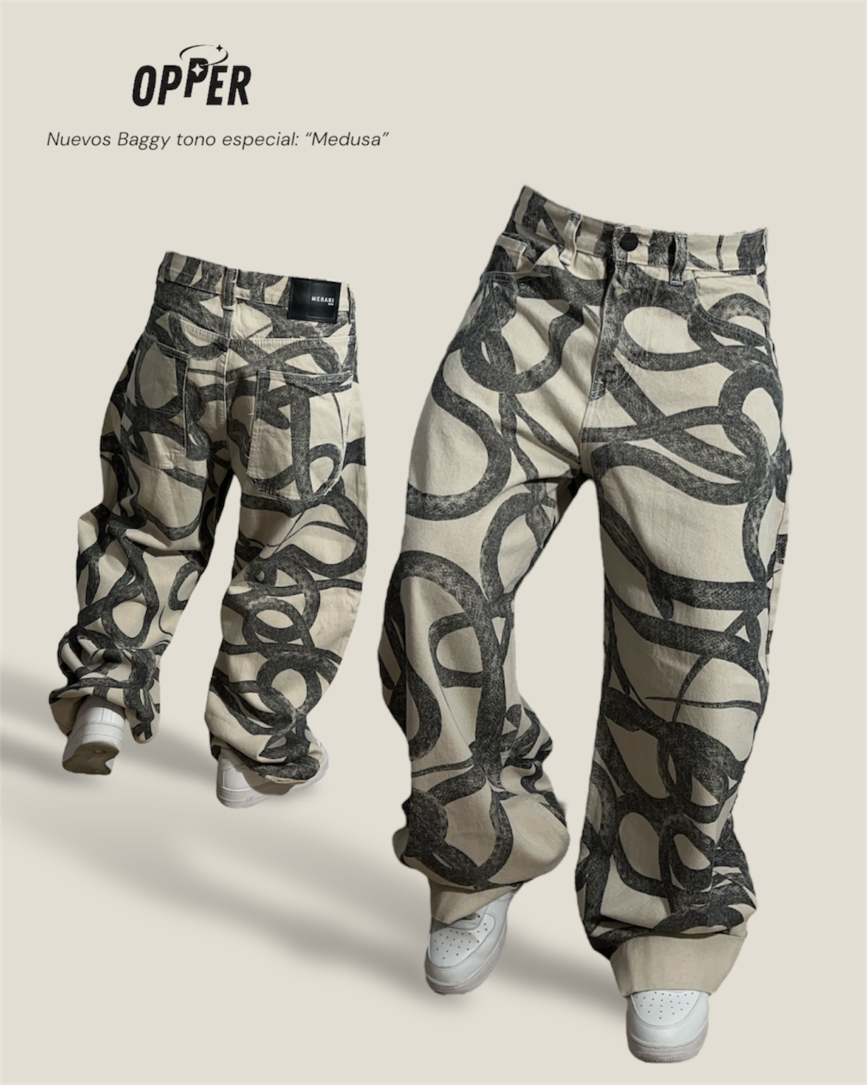 Baggy tono especial “Medusa”