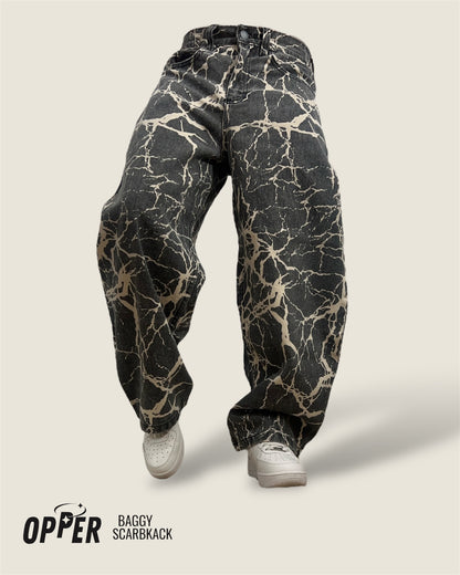Jeans Baggy 100% algodón tono especial ScarBlack