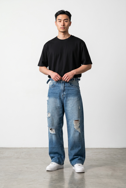 Baggy “Azul Abrasivo”