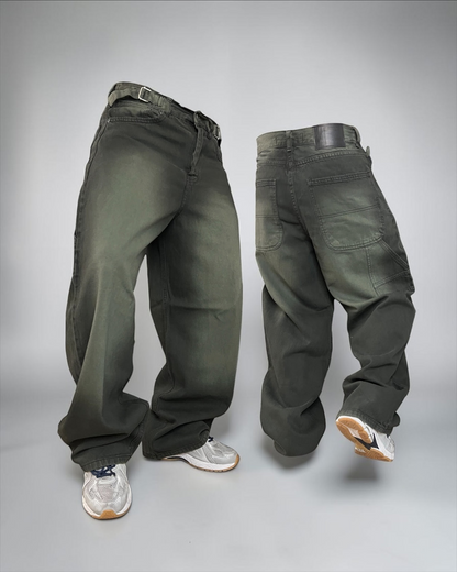 Baggy tono especial “verde ocre”