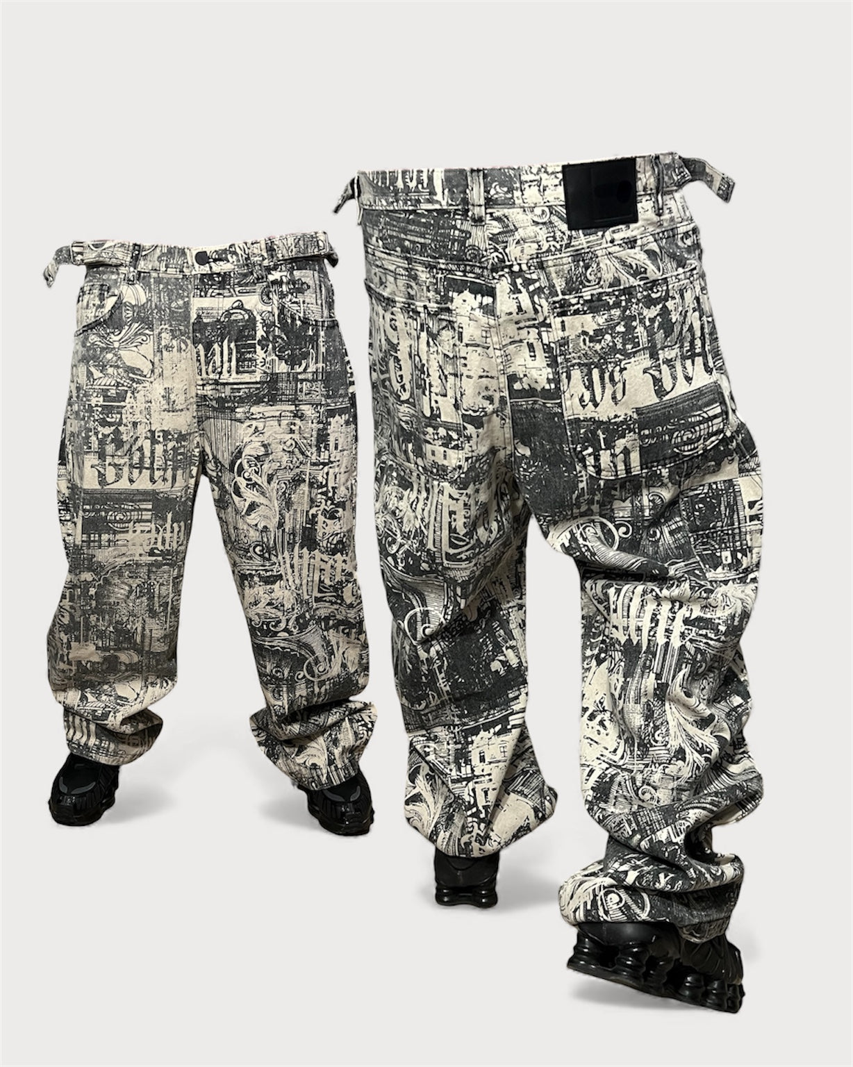 Jeans Baggy tono especial: Newspaper