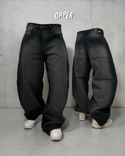 Baggy Jean Gris desgastado 100% algodón.