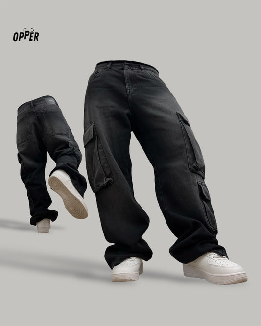 Cargo Jean ringside 100% algodón| Gris volcano