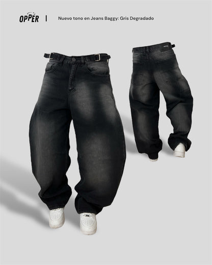 Baggy Jean Gris desgastado 100% algodón.