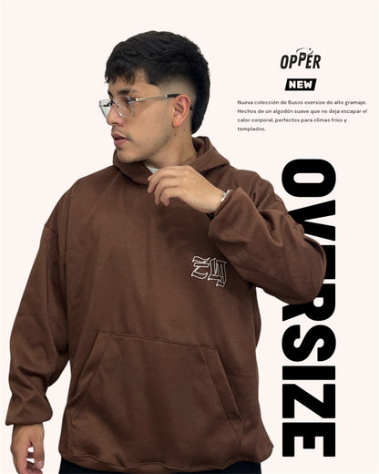 Buso oversize café tostado