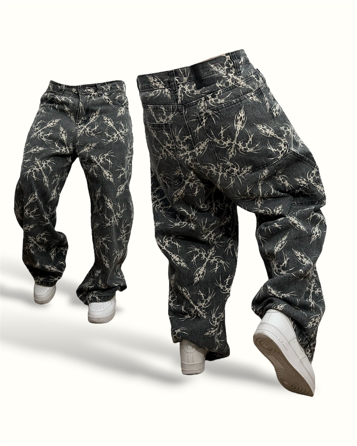 Baggy estampado: Spikes