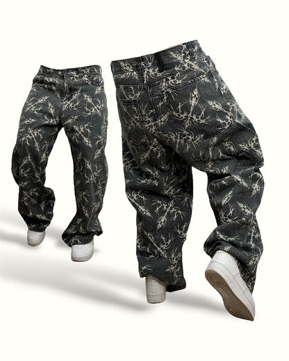 Baggy estampado: Spikes