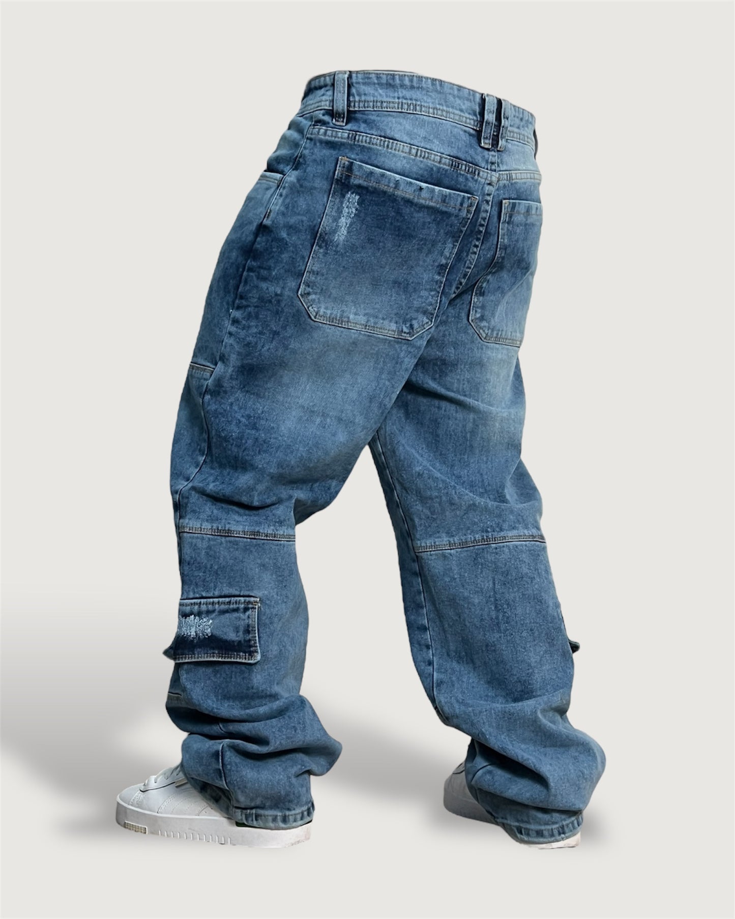 Baggy Jeans OveRing Azul Caribe