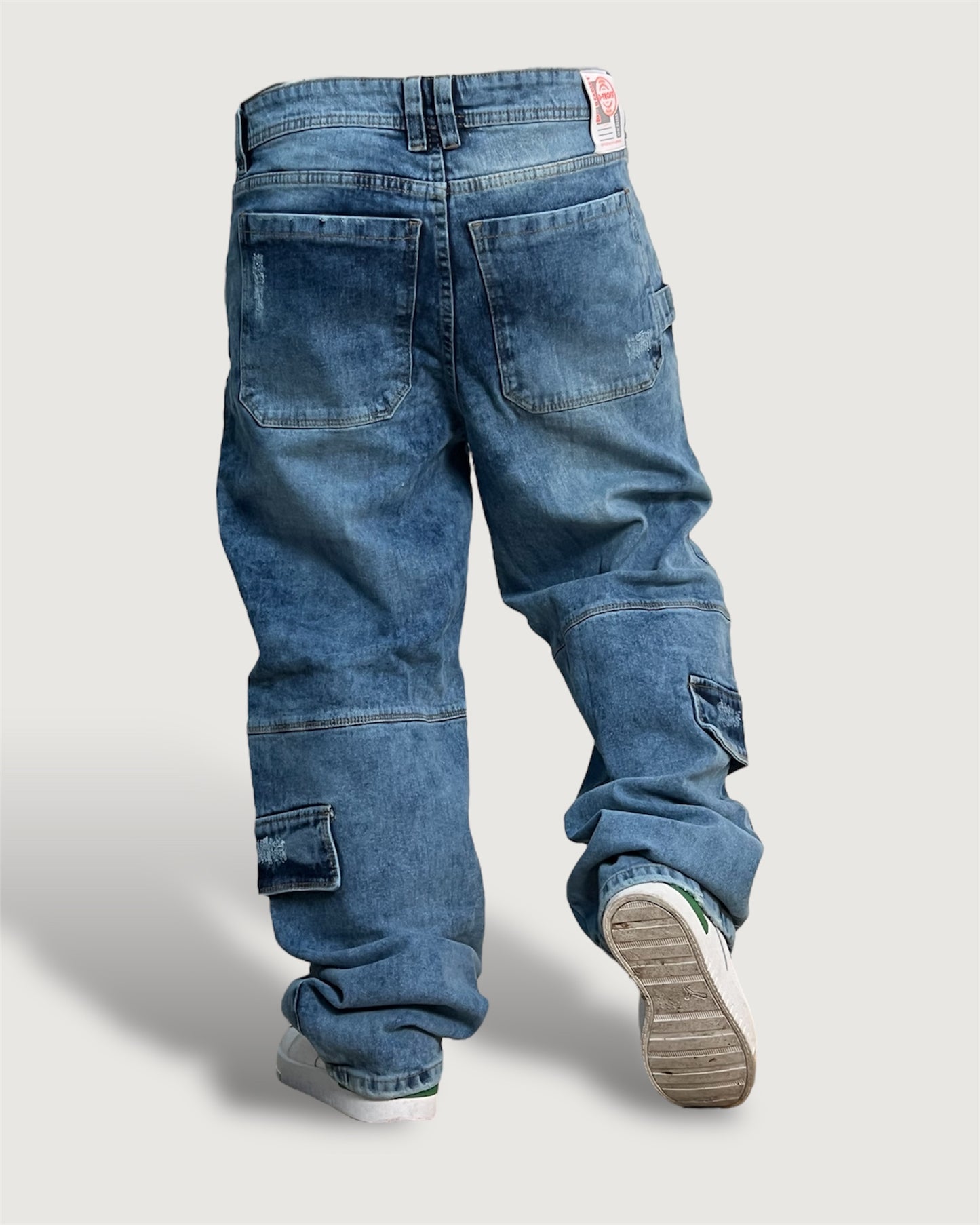 Baggy Jeans OveRing Azul Caribe